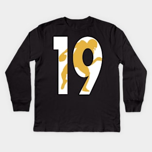 JuJu the number 19 Kids Long Sleeve T-Shirt